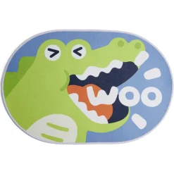 Gifi Aménagement Salle De Bain^Tapis enfant licorne ou crocodile polyester 40x60cm - 2 modèles