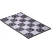 Gifi Nettoyage Et Entretien|Tapis entrée anti poussière rectangulaire motif carreau de ciment noir blanc
