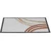 Gifi Nettoyage Et Entretien|Tapis entrée anti poussière rectangulaire motif courbe effet peinture beige