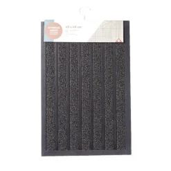 Gifi Nettoyage Et Entretien|Tapis extérieur abrité antidérapant noir 40x60cm