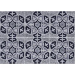 Gifi Nettoyage Et Entretien|Tapis extérieur antidérapant grattant carreau ciment bleu gris 75x45cm