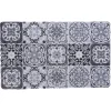 Gifi Nettoyage Et Entretien|Tapis extérieur design mosaïque gris et blanc 75x45 cm