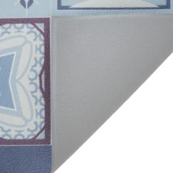 Gifi Nettoyage Et Entretien|Tapis mémoire de forme motif carreau de ciment bleu