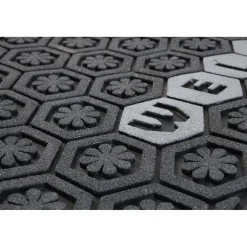 Gifi Nettoyage Et Entretien|Tapis paillasson caoutchouc grattant design Welcome gris