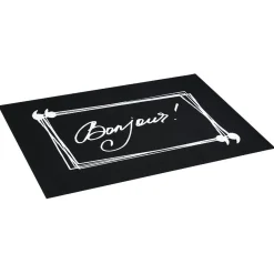 Gifi Nettoyage Et Entretien|Tapis phosphorescent anti-dérapant et absorbant L28 x 20 cm noir blanc