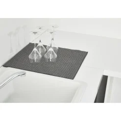 Gifi Nettoyage Et Entretien|Tapis éponge microfibre gris pour évier