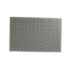 Gifi Nettoyage Et Entretien|Tapis rectangulaire motifs carreaux de ciment gris et blancs