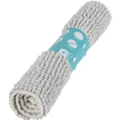 Gifi Aménagement Salle De Bain^Tapis salle de bain antidérapant chenille gris