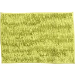 Gifi Aménagement Salle De Bain^Tapis salle de bain chenille uni vert anis