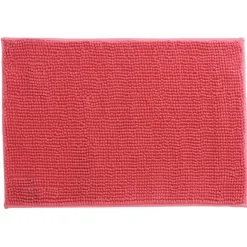 Gifi Aménagement Salle De Bain^Tapis salle de bain chenille uni rose