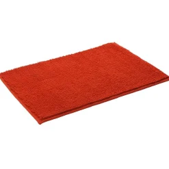 Gifi Aménagement Salle De Bain^Tapis salle de bain chenille uni rouge