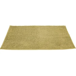 Gifi Aménagement Salle De Bain^Tapis salle de bain chenille 75x45 cm uni jaune
