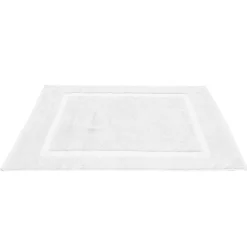 Gifi Aménagement Salle De Bain^Tapis salle de bain coton blanc 70x40 cm
