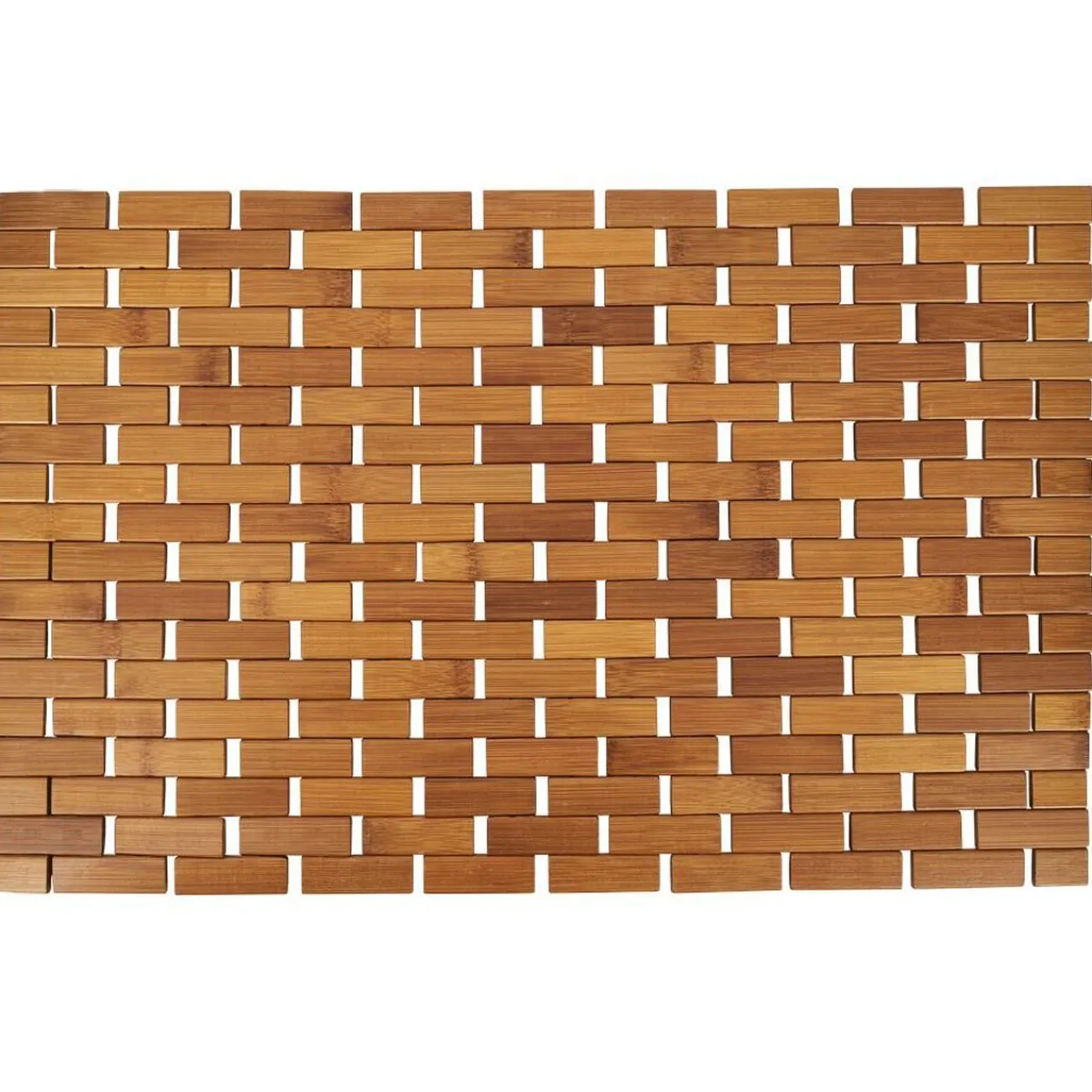 Gifi Aménagement Salle De Bain^Tapis salle de bain en bambou segments 40x60cm