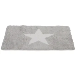 Gifi Aménagement Salle De Bain^Tapis salle de bain gris motif étoile
