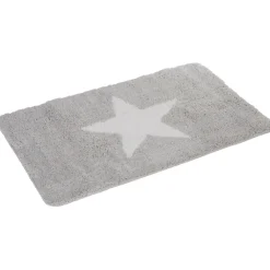 Gifi Aménagement Salle De Bain^Tapis salle de bain gris motif étoile 45x75 cm