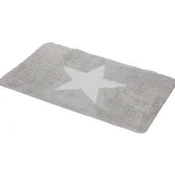 Gifi Aménagement Salle De Bain^Tapis salle de bain gris motif étoile 45x75 cm