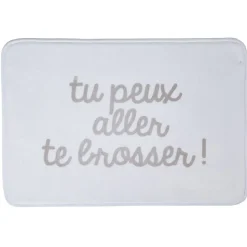 Gifi Aménagement Salle De Bain^Tapis salle de bain microfibre