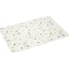Gifi Nettoyage Et Entretien|Tapis vinyle blanc décor tâches grises et noires 70x50 cm