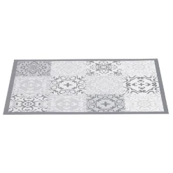 Gifi Nettoyage Et Entretien|Tapis vinyle imprimé carreau de ciment gris L.70 cm