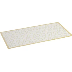 Gifi Nettoyage Et Entretien|Tapis vinyle imprimé graphique jaune L.99 cm