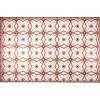 Gifi Nettoyage Et Entretien|Tapis vinyle motif carreau de ciment rouge et beige 97x147cm