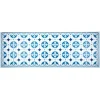 Gifi Nettoyage Et Entretien|Tapis vinyle motif carreau de ciment bleu et blanc 70x190cm