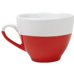 Gifi Tasse à café bicolore rouge et blanc