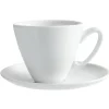 Gifi Tasse à café blanche avec sous tasse modèle slide