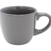 Gifi Tasse à expresso en faïence 10 cl uni gris