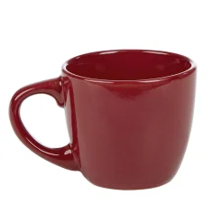 Gifi Tasse à expresso en faïence 10 cl uni rouge