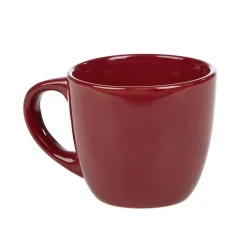 Gifi Tasse à expresso en faïence 10 cl uni rouge