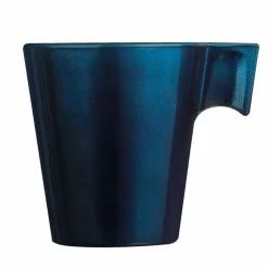 Gifi Tasse à expresso en verre trempé Luminarc flashy bleu pétrôle 8 cl