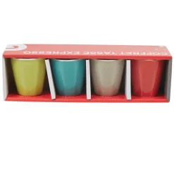 Gifi Tasse à expresso multicolore x4