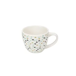 Gifi Tasse à expresso porcelaine motif triangle multicolore 9 cl