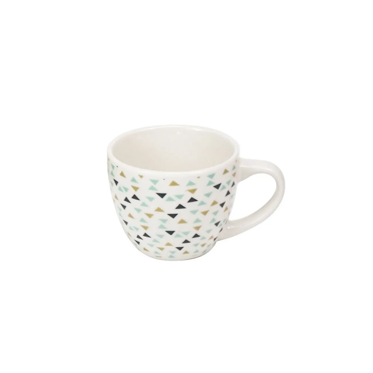 Gifi Tasse à expresso porcelaine motif triangle multicolore 9 cl