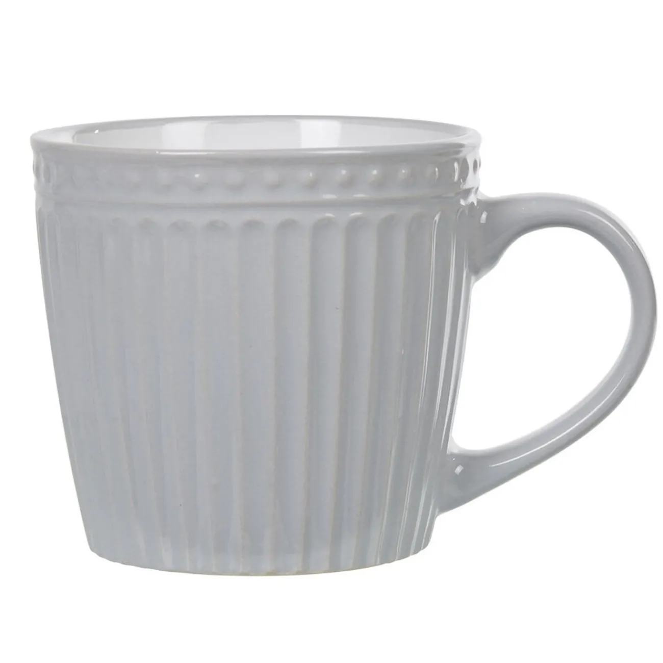 Gifi Tasse à thé grise relief 31,9 cl