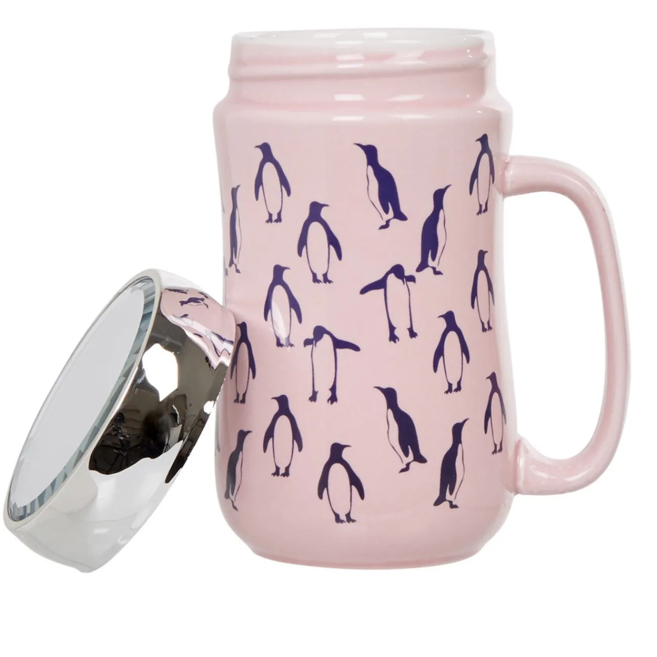 Gifi Tasse déco banquise motif pingouin céramique