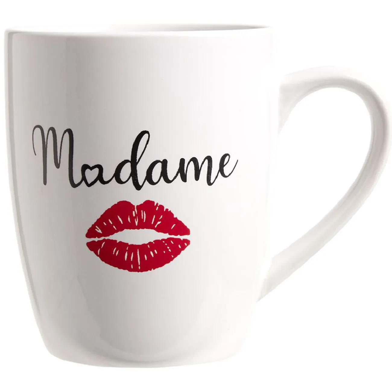 Gifi Tasse en céramique Monsieur ou Madame H12 cm