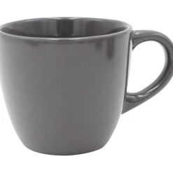 Gifi Tasse en faïence 22 cl uni gris brillant