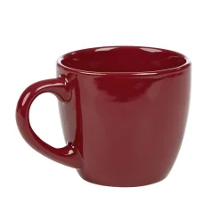 Gifi Tasse en faïence 22 cl uni rouge brillant