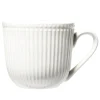 Gifi Tasse en porcelaine Colombe embossé blanc 250ml H8cm