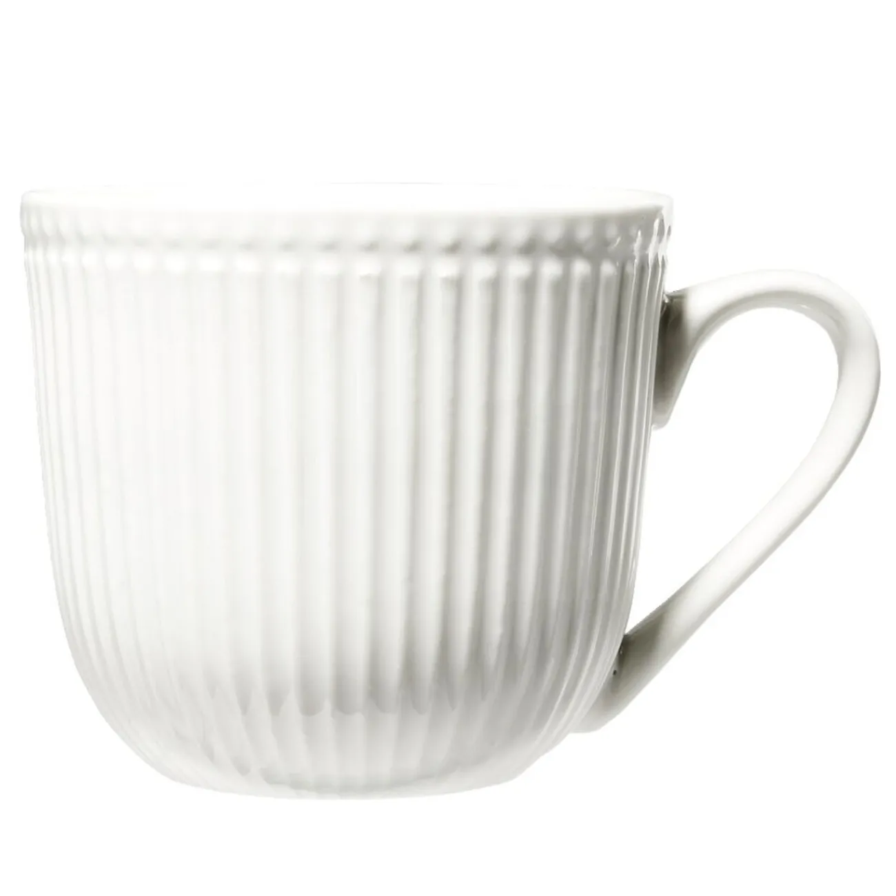 Gifi Tasse en porcelaine Colombe embossé blanc 250ml H8cm