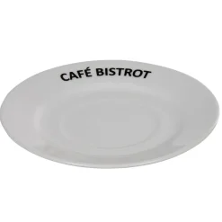 Gifi Tasse expresso et sous tasse café bistrot blanc x 4