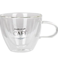 Gifi Tasse transparente double paroi design café