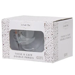 Gifi Tasse transparente double paroi design café
