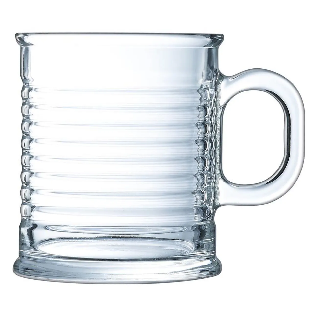 Gifi Tasse transparente en verre trempé design conserve Luminarc 25 cl