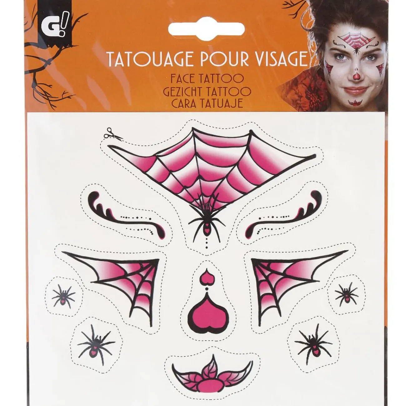 Gifi Beauté^Tatouage pour visage Halloween