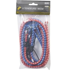 Gifi Quincaillerie^Tendeur rouge et bleu 90 cm x4