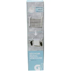 Gifi Entretien Du Linge|Étendoir mural séchoir à linge avec fixation à ventouse